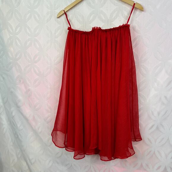 Blaque Label Red Chiffon Sweetheart Mini Dress Size XS NWT - Picture 6 of 11